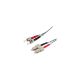 Roline (21.15.9803) 3 meter Fibre Optic PVC Jumper Cable 50/125µm, ST/SC, Grey