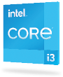 Intel i3 processor badge