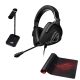 ASUS ROG DELTA S ANIMATE Headset Wired Head-band Gaming USB Type-C Black with Mouse Pad & Headset Stand