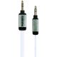 Gecko Gear GG100074 RUGGED Soundwire 3.5 TO 3.5 Flat Cable 1 M White