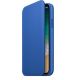 Apple MRGE2ZM/A Leather Folio Case Designed for Apple iPhone X - Electric Blue