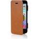 Pipetto Skinny Folio Leather Wallet Case for iPhone 5/5S Access to All Ports Tan P029-24