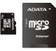 Adata 4GB Standard MicroSDHC Memory Card with SD Adapter Class 2 Fast Speed - AUSDH4GCL2-RA1