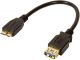BIGtec OTG Adapter 0.2m Cable USB For Smartphone-Tablet-Micro Stecker 9-pin plug - BIG2138