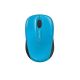 Microsoft Wireless Mobile Mouse 3500 Ambidextrous Bluetrack - Cyan Blue