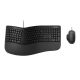 Microsoft Ergonomic Desktop Kit - Keyboard + Mouse - USB - Black