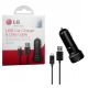 Original LG Universal micro USB Car Mobile Charger with Data Cable - CLA-400 - CLA-400