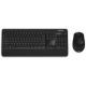 Microsoft Wireless Desktop 3050 AES USB Keyboard and Mouse Set - Black