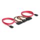Delock 84356 SATA All-in-One 22pin Cable for 2x HDD, 7pin 2x + 15pin Power