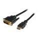 StarTech 1mt HDMI to DVI-D Cable - M/M - FEHDDVIMM1M
