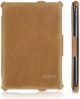 Pipetto Luxury Leather iPad Mini Case, Slim Carbon Fibre, Tan Brown - P026-24