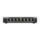 NETGEAR GS308P Unmanaged 8-Port Gigabit Switch Hub Internet Splitter 4 x PoE Desktop, Fanless Housing Black - GS308P-100UKS