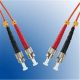Microconnect 5 meter Fiber Optic Cable with ST/PC Male to ST/PC Male Connector - FIB110005