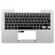 ASUS Upper Keyboard Cover and UK keyboard for X Series X555LD Without Touchpad, Silver - 90NB06I4-R31UK0