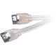 Akasa Premium Quality Silver 7-Pin SATA2 Cable 100cm - SATA2-100-SL - SATA2-100-SL