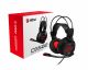 MSI DS502 7.1 Virtual Surround Sound Gaming Headset Black with Ambient Dragon Logo, Wired USB connector - S37-2100911-SV1