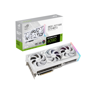 ASUS ROG Strix GeForce RTX 4090 24GB GDDR6X White OC Edition Graphic Card, OC Clock 2640 MHz - 90YV0ID2-M0NA00