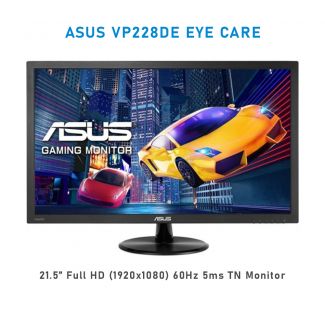 ASUS VP228DE Eye Care Monitor - 21.5 inch, Full HD, Flicker Free, Blue Light Filter, Anti Glare - 90LM01K0-B04170